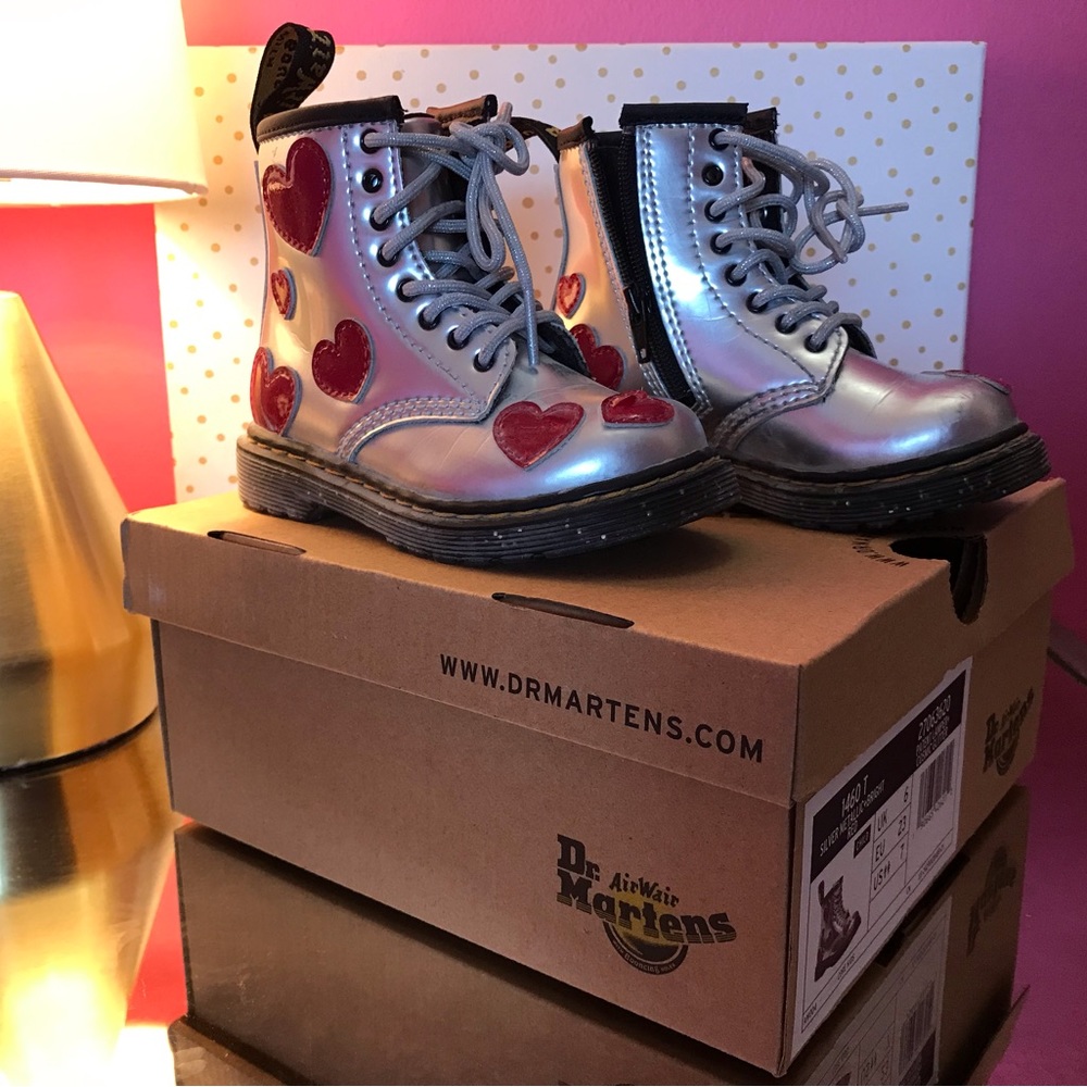 Dr. Marten’s Girl Heart & Cosmic Glitter Boots - Size 7t